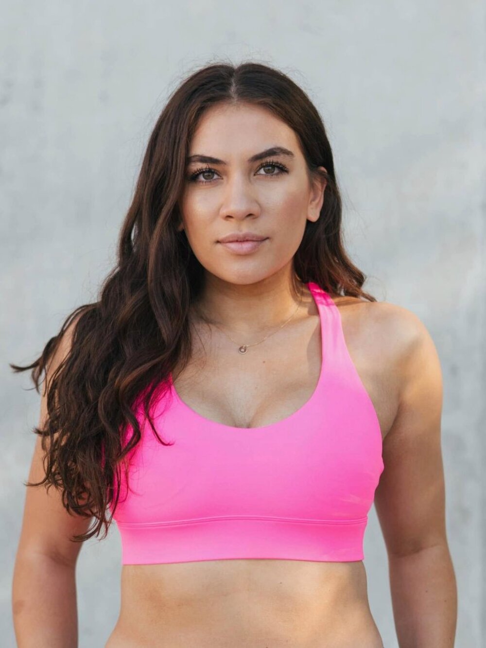 ZYIA Hot Pink Light n Tight Strappy Bra, NWOT